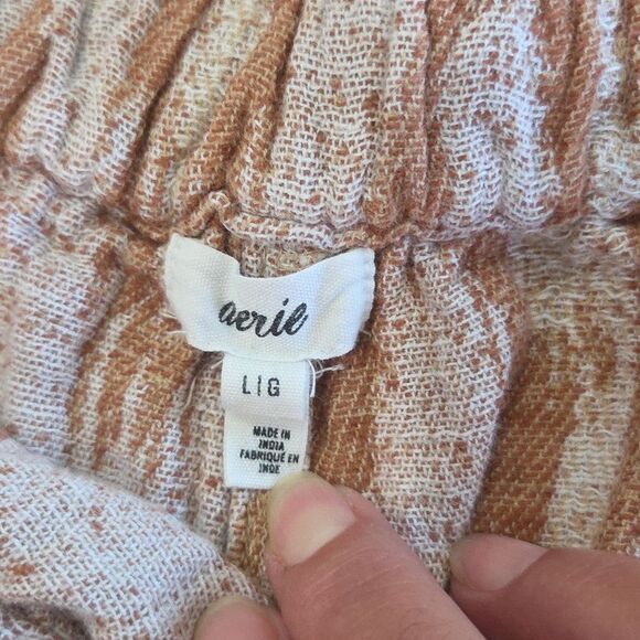 Aerie Jacquard High Waisted Short, Size Large - Picture 3 of 5